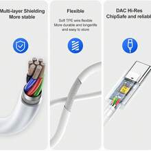 1个高保真立体声有线耳机，带麦克风和音量控制，USB-C接口，兼容 15/16 Pro Max/17 Air、Pro、S23/S22/S21、Pixel 9/8/7/6，符合人体工学的入耳式设计，塑料材质，不防水，防噪音，按键控制音量，兼容三星S24/S23/S22/S21 USB-C 3.5mm高保真立体声耳机，带麦克风和音量控制 | 适用于A53/A52/A34/A54及其他型号 - 查看 5