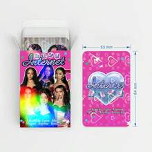 60pcs Heart-Shaped Holographic Laser Photo Cards, New Album Merchandise Celebrity LOMO Cards - Multicolor - View 4