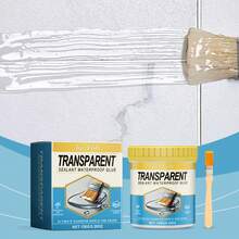 JUE FISH Transparent Waterproof Sealant, Invisible Waterproof And Leak-Proof, Wear-Resistant And Heat-Resistant, Multi-Purpose Leak Repair Glue For Kitchen, Bathroom, Balcony, Exterior Wall - A-White - View 3