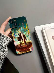 Coco Miguel Héctor colorida y vibrante tierra de muertosfunda de teléfono Fundas compatibles con ,Apple,VIVO,OPPO,,, y Honor.Fabricadas en silicona TPU,ofrecen protección contra golpes y caídas. - Negro - Ver 6
