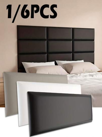 Brodark 自粘仿皮软垫墙贴，床边防撞墙贴，婴儿房装饰