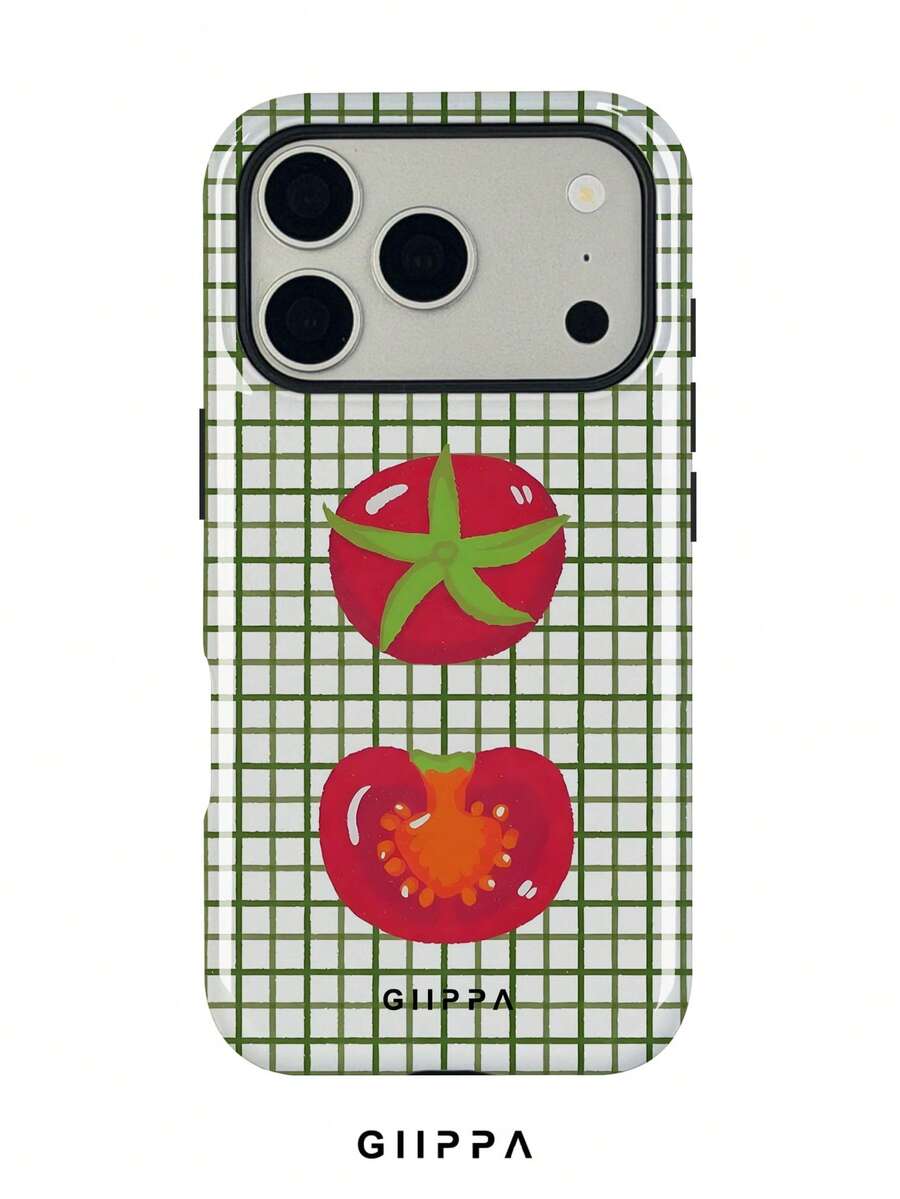 1 Ốp lưng điện thoại họa tiết kẻ caro xanh lá cây và cà chua cho iPhone 17 Pro Max, phù hợp với các dòng 16/15/14 Pro Max, ốp lưng điện thoại phong cách Hàn Quốc thời trang và độc đáo, tương thích với iPhone 11/12/13/14/15/16 Pro Max Plus, thiết kế thanh lịch phù hợp cho cả nam và nữ, món quà lý tưởng cho Giáng sinh, Ngày Valentine, Lễ Phục sinh, mùa cưới và sinh nhật dành cho bạn gái. - Nhiều màu - Xem 1