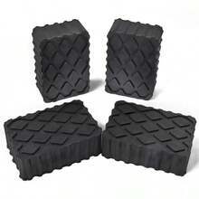 4X Ramp Rubber Blocks - Universal Scissor Car Lift Pads 120x80x40 Mm - Black - View 4