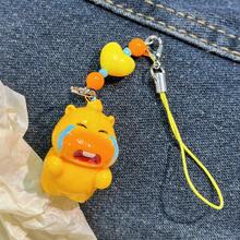 1 Peça Colar Pingente Fofo de Capivara 3D em Estilo Cartoon, Pingente Criativo e Excêntrico de Contas para Telefone, Chaves, Bolsas - A - Visão 14