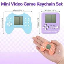 25pcs/12pcs/6pcs Mini Video Game Party Favor Keychains, Suitable For Children Video Game Party, Video Game Backpack Keychains, Birthday School Party Gifts, Children Video Game Gift Keychains - Multicolor - View 5