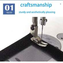 Self-Adhesive Gray Mesh Window Screen With Black Trim, High Density Anti-Mosquito Curtain, Easy Install No Drilling Required For Home Use - Gray Mesh With Black Trim - Window Screen - View 6