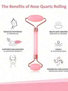 2 Sets Of Facial Massage And Scraping Tools: Including 1 Double Headed Massage Roller And 1 Heart-Shaped Scraping Plate. Helps Reduce Facial Swelling, Soothe Delicate Skin, And Showcase Natural Radiance. - Multiple Styles - View 2