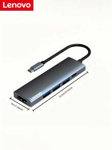 Lenovo 联想3.0扩展坞，支持3.0高速传输，多端口扩展，支持4K 30Hz高清分辨率，支持PD100W快充，轻巧便携，时尚紧凑设计，内置高性能智能芯片，即插即用，兼容多种系统 - 查看 2