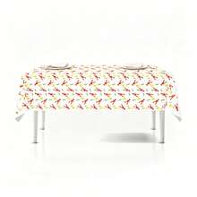 1/3 PCS Party Welcome Gift: Shrimp Platter Cover - Disposable Tablecloth - Summer Shrimp Cooking Party Supplies - White And Red Shrimp Tablecloth - Decorative Items For Shrimp Seafood Cooking Parties - View 5