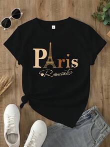 Women's T-Shirts - 黑色 - 查看 2