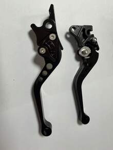 2 piezas/Set Palanca de freno y embrague CNC de 6 velocidades - Manillar de cuerno ajustable, material de aleación de aluminio CNC, adecuado para sistema de freno de disco delantero/tambor trasero/freno de disco doble, universal para motocicleta, scooter, bicicleta eléctrica, bicicleta todoterreno, compatible con Tank 200 EFI, Vitacci TANK 200, Nmax y otros modelos, accesorios de freno de disco delantero y trasero para motocicleta - Multicolor - Ver 13