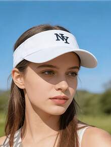 Embroidered Adjustable Baseball Cap | Women Sun Visor Hat | Casual Outdoor Sport Cap For Running Gym Travel | Lightweight Summer Gift Hat - Multicolor - View 5