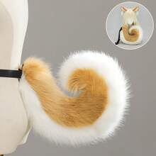 Ensemble d'oreilles et de queue de chien, costume d'oreilles et de queue de chien d'Halloween, accessoires de cosplay de queue de corgi, oreilles et queue d'animal réalistes - Shiba Inu - Voir 11