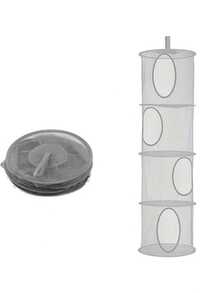 1 pieza Cesta de almacenamiento colgante, bolsa de almacenamiento plegable con parte superior abierta en múltiples colores, adecuada para sala de estar, cocina, dormitorio, balcón y otros usos domésticos - Multicolor - Ver 5