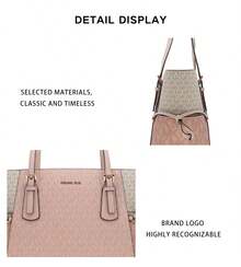 Michael Kors Voyager Patterned Ladies Shoulder Bag Tote Bag 35S5GV6T7B PWD BLSH MLT - 粉紅拼色35S5GV6T7B PWD BLSH MLT - 查看 8