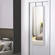 HOMCOM Jewelry Cabinet - White - View 5