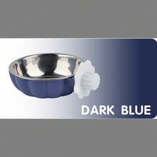 1Pc Stainless Steel Hanging Pumpkin Cat And Dog Bowl, Anti-Tipping Design, Suitable For Pet Cages, Thickened Bowl Body Ensures Food And Water Safety, Easy To Clean, Suitable For Both Cats And Dogs, One-Piece Hanging Design. - 300ml - View 11