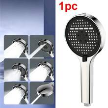 Vòi sen tắm diện tích lớn, đầu phun màu bạc với 6 chế độ điều chỉnh, vòi sen tiết kiệm nước áp lực cao chất lượng cao, vòi phun, phụ kiện phòng tắm. - Nhiều màu - Xem 1