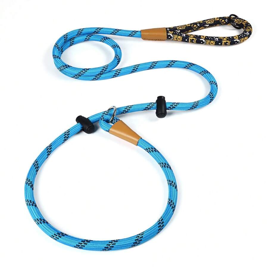 6ft P-Shaped Non-Pulling Dog Leash With Comfortable Padded Handle, Reflective Cord Suitable For Small, Medium And Large Dogs, Durable And For Outdoor Walking