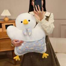 可爱大号毛绒玩具 - 企鹅、浣熊、熊猫、飞鼠、鹅、鸭子毛绒动物抱枕、钥匙扣、办公装饰、背包配件、靠垫、儿童生日礼物、卧室玩偶、新年礼物 - 豆袋 - 查看 5
