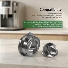 適用於 Jura/Barista 義式咖啡機磨豆機的上下精密貼合錐形磨盤 - 查看 5