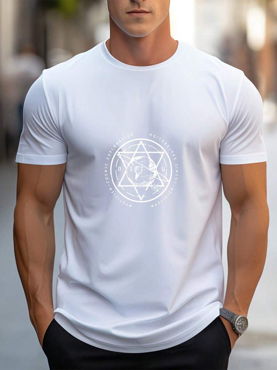 T-shirts pour hommes - Blanc - Voir 1