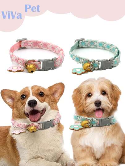 Vòng cổ cho mèo – Vòng cổ phản quang cho mèo con | Dây đeo cổ thoải mái | Khóa tháo nhanh | Khóa và chuông nhỏ xinh có thể tháo rời, lý tưởng cho những chuyến đi dạo ngoài trời và du lịch.