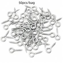 20pcs Stainless Steel Sheep Eye Screw Pins, Multi-Size 9-Shape Connectors For Handmade Jewelry DIY, Necklace & Keychain Accessories - Sheep Eye Screws - View 14