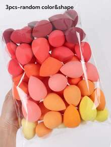 3/5/10/15/20/30/50pcs Makeup Sponges, Random Colors And Shapes, Perfect For Liquid, Cream And Foundation Application, Multi-Color Makeup Blenders, Latex-Free Wet And Dry Use, Suitable For All Skin Types - Multicolor - View 9