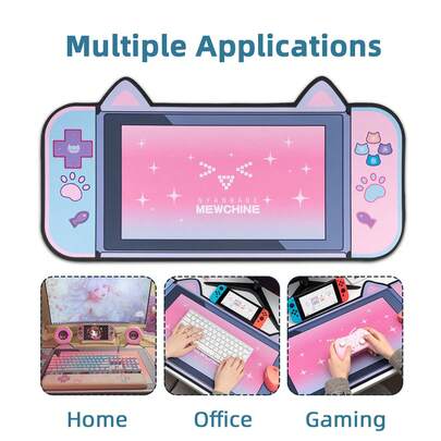 GeekShare Tấm lót chuột thiết kế hoạt hình tai mèo dễ thương