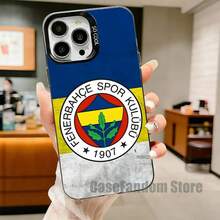 Funda Protectora Anti-Golpes Negra Mate para Phone17,16,15,14,13,12,11,Pro,MAX,Plus,DesignF-FenerbahceS-E17Air - z5 - Ver 7