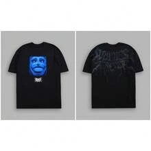 Darcsport T-Shirt With Print, Matching Style For Couples, Versatile Cotton T-Shirt - màu đen - Xem 7