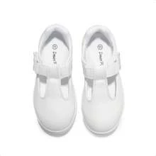 Girls Mary Jane School Uniform Shoes T-Strap Flat Sneakers Comfortable Lightweight Breathable Non-Slip For Toddler Little Kid - 白色 - 查看 8