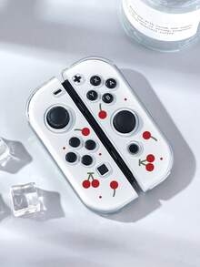 Ayotu 1对草莓樱桃图案保护壳，适用于Switch Joy-Con手柄，Switch Joy-Con左右手柄保护套，Switch游戏机配件，保护Joy-Con手柄免受损坏，防油防刮，易于安装和拆卸。 - 查看 5