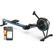 MERACH Rowing Machines For Home Gym – Adjustable Air Resistance Professional Indoor Rower, Ergonomic Comfort Seat, Performance Monitor And Device Holder, Perfect Exercise Equipment For Full-Body Workout - Air Resistance (Black) - View 2