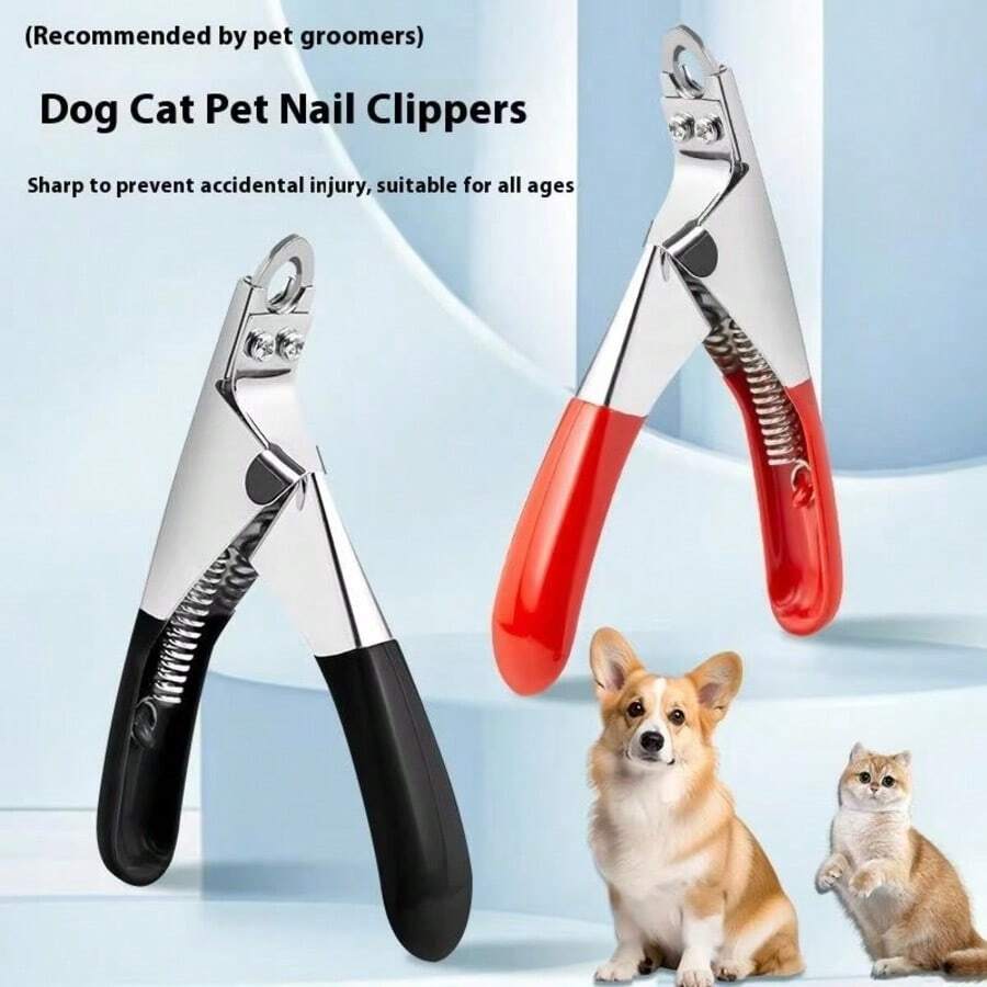 Professional Steel Pet Nail Clippers Pet Grooming Tool Dog Cat Nail Trimmer Small Medium Dog Cat Nail Scissors Guillotine Style Nail Clippers Pet Grooming Tool - single hole - View 1