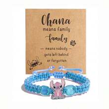 Pulsera de Stitch para mujeres y hombres - Pulsera de silicona con diseño de dibujos animados Lilo y Stitch, ajustable, joyería de moda, regalo oficial con licencia - Pulsera elástica con cuentas y dijes, accesorios con tema de Stitch para niños y adultos - Pulsera de goma suave con personaje lindo para uso diario, fiesta y regalo - Multicolor - Ver 15