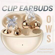 NEW SENYANG 2026新款时尚蝴蝶耳机，无线蓝牙耳机，开放式设计，适用于和安卓手机，奢华电镀重低音，超长续航，礼品之选 - 查看 13