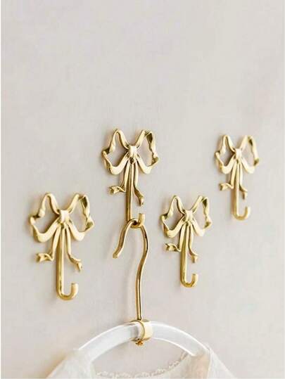 Gold Butterfly Wall Hook, Gold Butterfly Coat Hanger, Brass Butterfly Wall Hook, Door Hook, Towel Hook, Brass Garment Hook, Suitable For Wedding, Bathroom, Living Room, Kitchen Decor Hanging Hook, Brass Metal Wall Mounted Clothes Rack, Suitable For Living Room And Bathroom, Painted Surface, Easy To Install, Retro Ribbon Design Hook, Suitable For Bedroom And Bathroom, Nordic Retro Garment Hook, Clothes Hook, Bedroom Porch Bathroom Decor, Solid Brass Butterfly Shaped Wall Hook