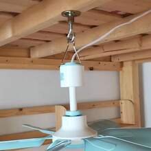 1个灯笼挂钩金属配件开放式设计投影幕钉可调节加厚挂耳装饰配件，适用于室内外花园露台墙壁安装五金件 - 查看 9