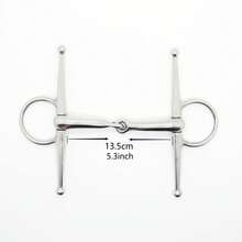 Equestrian Supplies O-Ring Stainless Steel 2-Piece Snaffle Bit, H-Type Snaffle Bit 5.0inch And 5.3inch, Lightweight Snaffle Bit For Horse Training - Multicolor - View 3