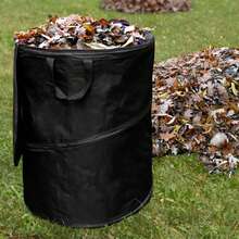 Foldable Camping Trash Can - Portable Outdoor Garbage Bin, This Portable Trash Can Is Easy To Carry, Suitable For RV Travel, Camping, Item Storage, Recycling Or Yard Waste Disposal - Black - View 11