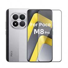 Android Phone Film Screen Protector Film 4pcs Tempered Glass Screen Protector, Camera Lens Protector, Compatible With Xiaomi POCO M8 Pro/M8 ProMax, POCO X8PRO/X8Promax, POCO F8 Pro/F8 Ultra, 3D HD, Fingerprint Unlock, Anti-Scratch, Anti-Fingerprint Mother's Day Gift - Clear - View 5