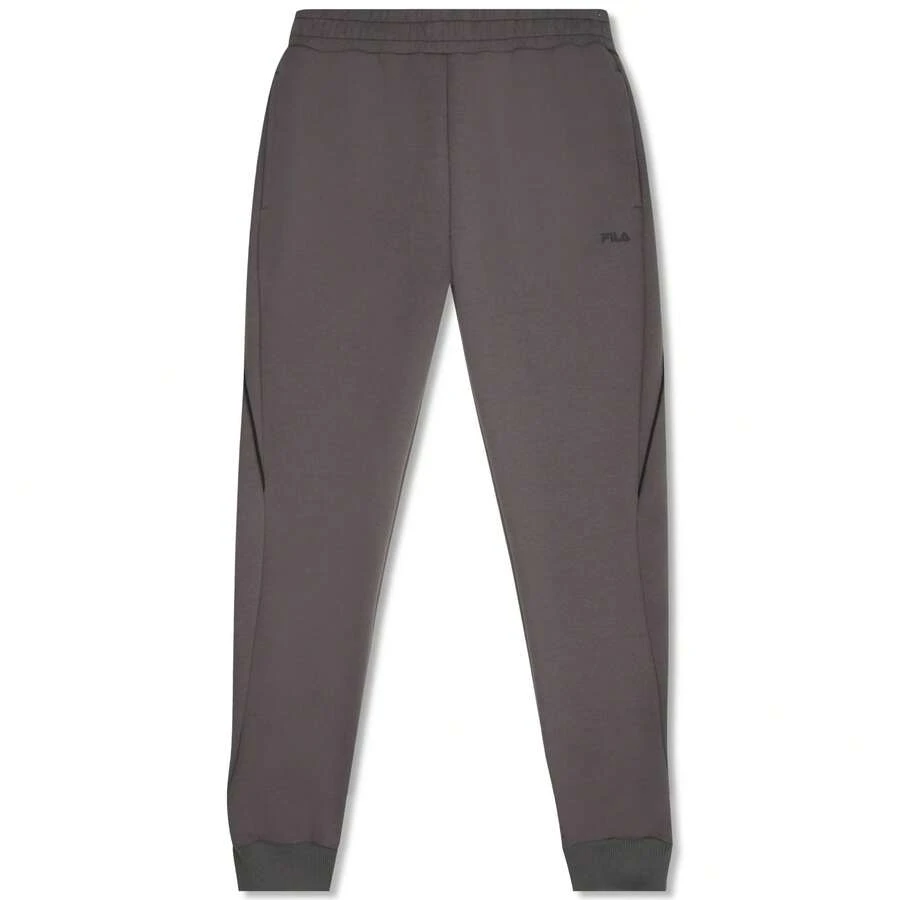 FILA Men's Trousers, Rivoli Slim Sweatpants Model, Slim Fit Sports Trousers In Cotton, Polyester And Elastane Blend With Drawstring And Pockets - Grey - View 1