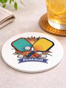 Đế lót ly chủ đề Pickleball | Thiết kế hình vợt và bóng Pickleball, thích hợp làm quà tặng cho đội hoặc làm quà lưu niệm. - Nhiều màu - Xem 6