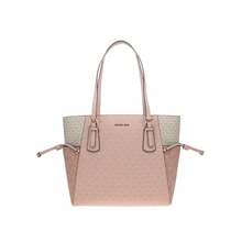 Michael Kors Voyager Patterned Ladies Shoulder Bag Tote Bag 35S5GV6T7B PWD BLSH MLT - 粉紅拼色35S5GV6T7B PWD BLSH MLT - 查看 1