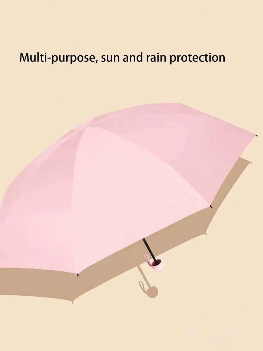 Paraguas mini ultraligero unisex, dos en uno para días soleados y lluviosos, sombrilla compacta y conveniente, paraguas cápsula de doble uso, fácil de llevar - Multicolor - Ver 1