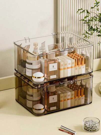 1 Hộp đựng đồ để bàn có nắp lật, hộp sắp xếp chống bụi cho phòng ngủ, ký túc xá, văn phòng, giỏ đựng có nắp đậy dùng để đựng thực phẩm, bánh nướng, bánh mì, đồ ăn nhẹ, chuẩn bị bữa ăn, bảo quản trong tủ lạnh, thích hợp để đựng bánh mì, khẩu trang, sách, ấm trà, trái cây, v.v.