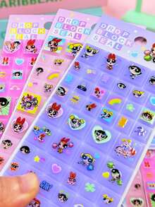 糖果滴落贴纸、糖果滴落贴纸、贴纸书、手机壳贴纸、糖果滴落贴纸、钥匙扣贴纸、糖果飘落贴纸、铅笔盒贴纸 - 彩色 - 查看 7