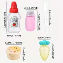 Bộ 16 lọ đựng nước sốt mini cầm tay, kiểu Nhật, dùng để đựng nước sốt salad, chai bóp, lọ đựng tương cà. - Nhiều màu - Xem 3